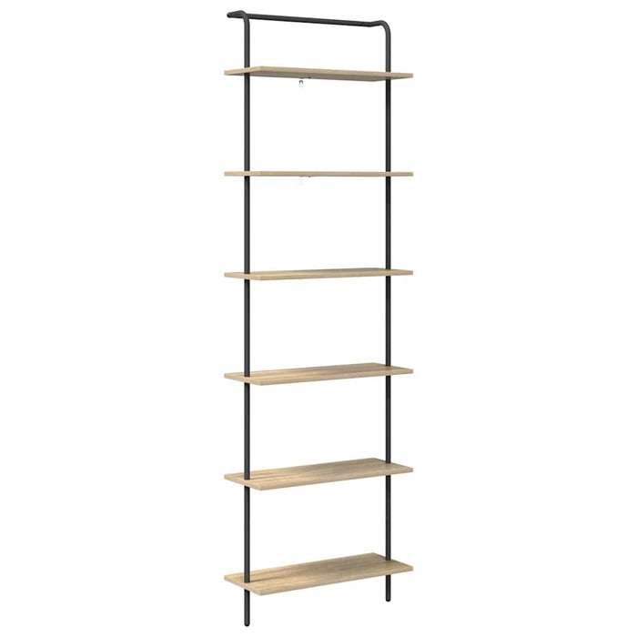 Raft pentru cărți 6 niveluri 60 x 24 x 203 cm Lemn prelucrat WALTI