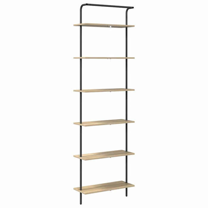 Raft pentru cărți 6 niveluri 60 x 24 x 203 cm Lemn prelucrat WALTI