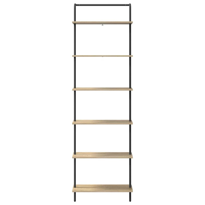 Raft pentru cărți 6 niveluri 60 x 24 x 203 cm Lemn prelucrat WALTI