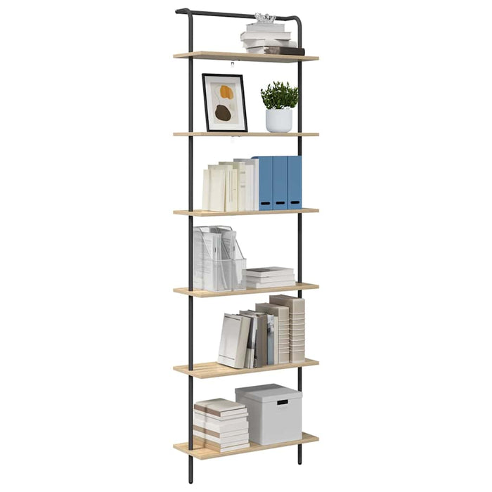 Raft pentru cărți 6 niveluri 60 x 24 x 203 cm Lemn prelucrat WALTI