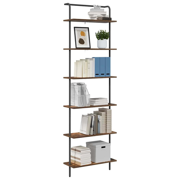 Raft pentru cărți Stejar fumuriu 60 x 24 x 203 cm Lemn compozit - WALTI WALTI