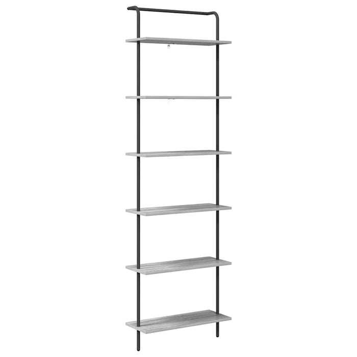 Raft pentru cărți Gri Sonoma 60 x 24 x 203 cm Lemn compozit - WALTI WALTI