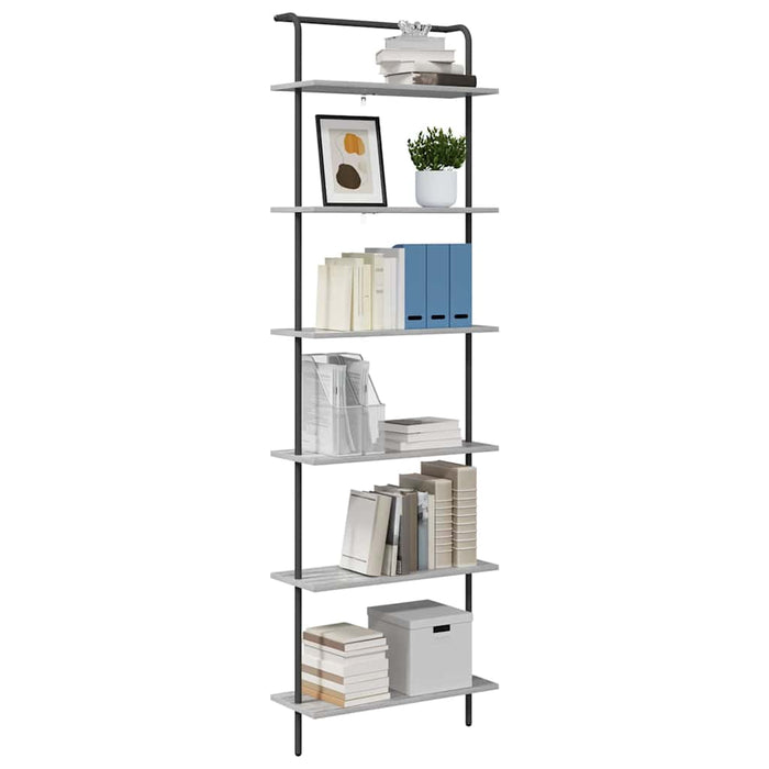 Raft pentru cărți Gri Sonoma 60 x 24 x 203 cm Lemn compozit - WALTI WALTI