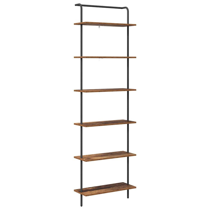 Raft pentru cărți 6 niveluri 60 x 24 x 203 cm Lemn prelucrat WALTI