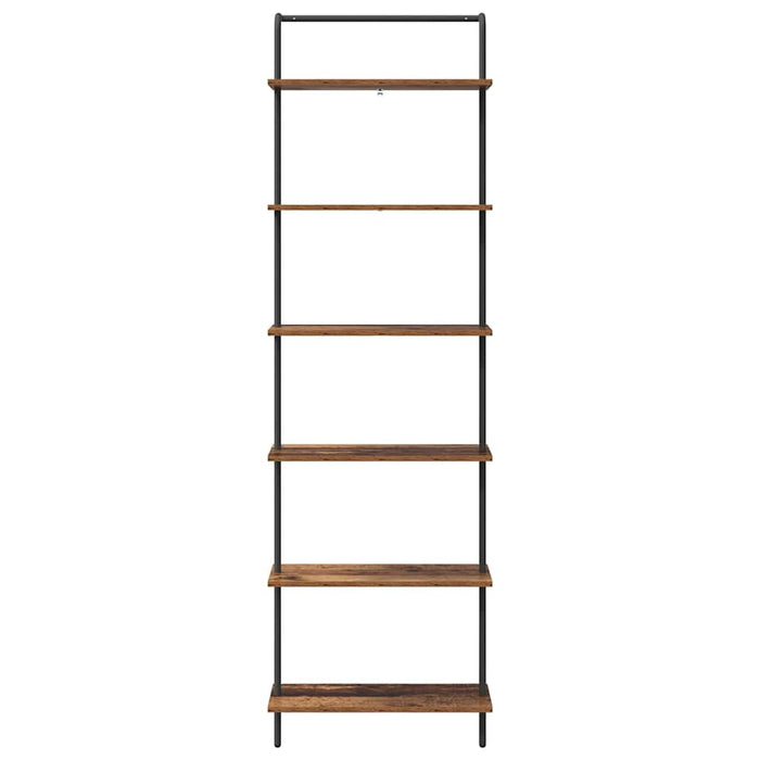 Raft pentru cărți 6 niveluri 60 x 24 x 203 cm Lemn prelucrat WALTI
