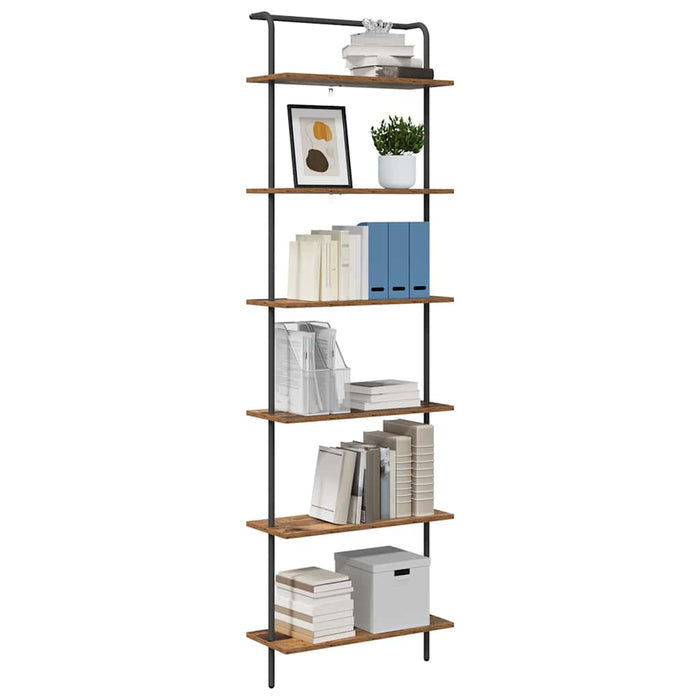 Raft pentru cărți 6 niveluri 60 x 24 x 203 cm Lemn prelucrat WALTI