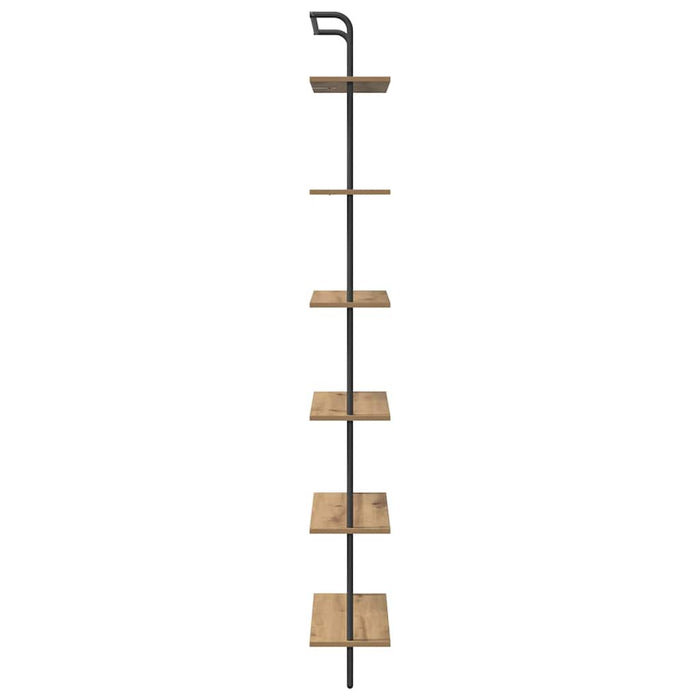Raft pentru cărți Stejar Artizanal 60 x 24 x 203 cm - WALTI WALTI