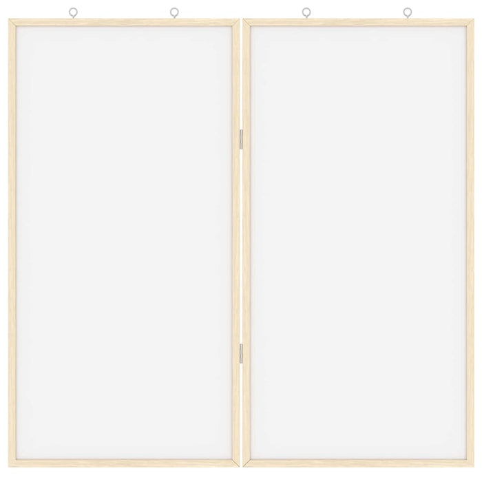 Tablă albă magnetică Alb 80 x 1.4 x 80 cm Lemn masiv de pin - WALTI WALTI