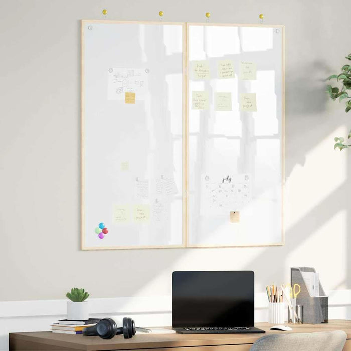 Tablă albă magnetică Alb 100 x 1.4 x 100 cm Lemn masiv de pin - WALTI WALTI