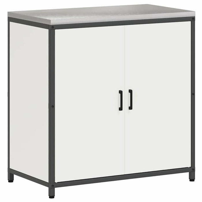 Set de depozitare pentru bucătărie cu raft cu ușă 2 pcs Alb - WALTI WALTI