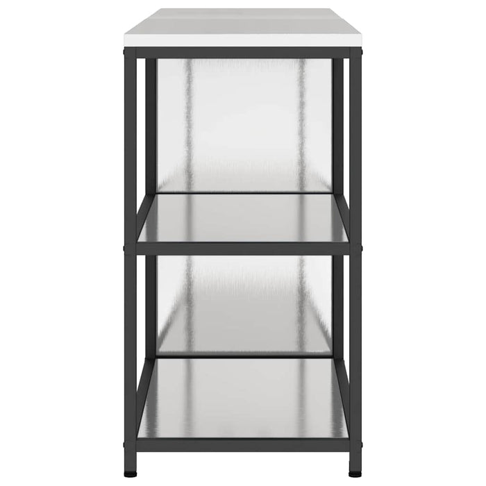 Set de depozitare pentru bucătărie cu raft 2 pcs Argintiu - WALTI WALTI