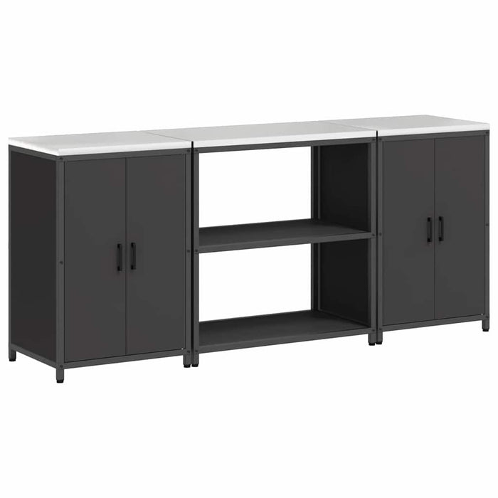 Set de depozitare pentru bucătărie HATTEM 3 buc. Negru WALTI