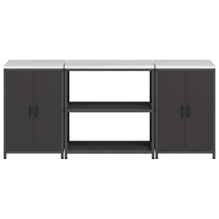 Set de depozitare pentru bucătărie HATTEM 3 buc. Negru WALTI
