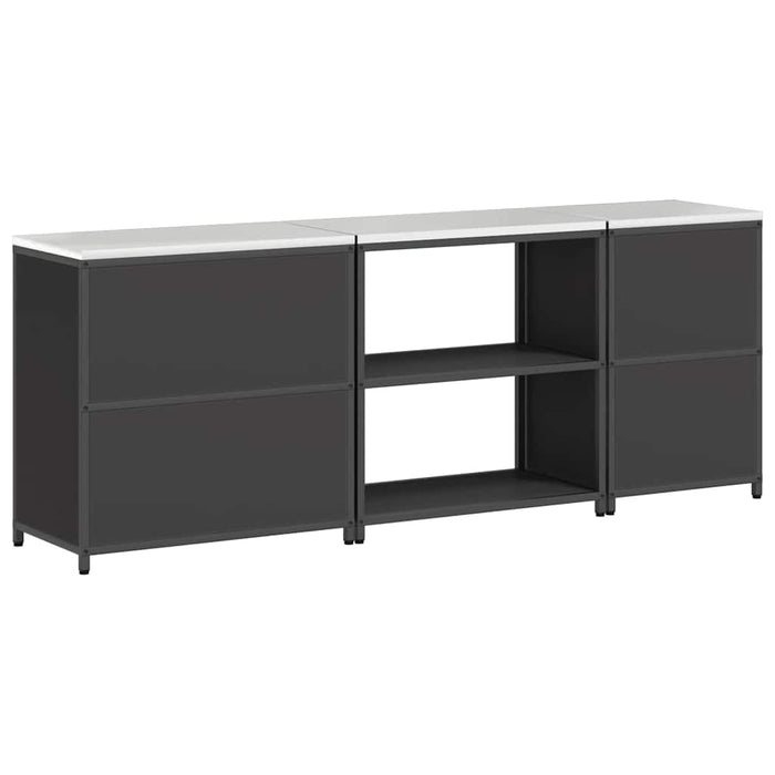 Set de Depozitare pentru Bucătărie 3 pcs Negru 210 x 50 x 92 cm - WALTI WALTI