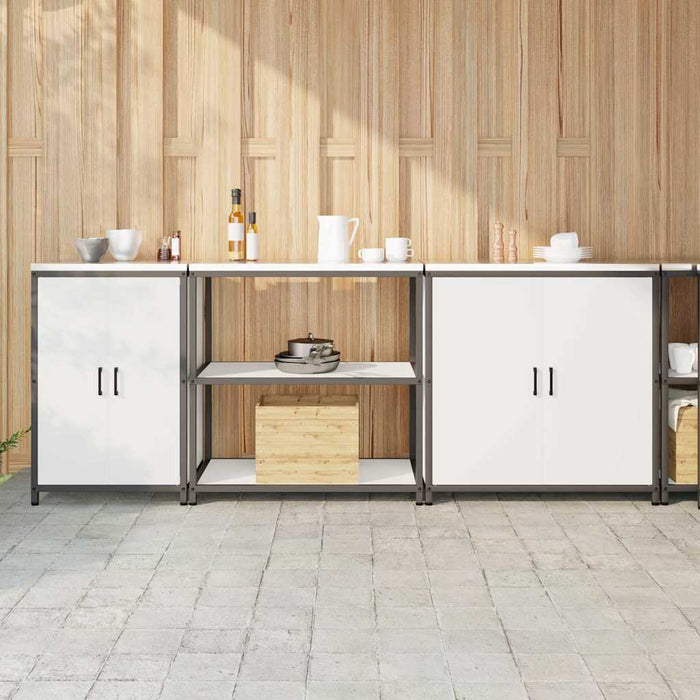 Set de Depozitare pentru Bucătărie 3 pcs Alb 210 x 50 x 92 cm - WALTI WALTI