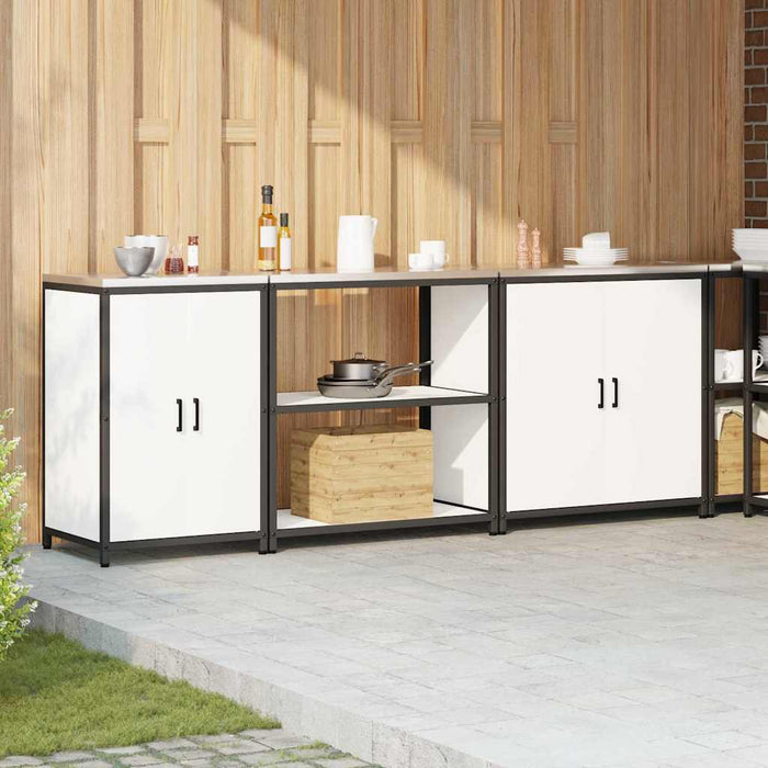 Set de Depozitare pentru Bucătărie 3 pcs Alb 210 x 50 x 92 cm - WALTI WALTI