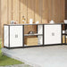 Set de Depozitare pentru Bucătărie 3 pcs Alb 210 x 50 x 92 cm - WALTI WALTI