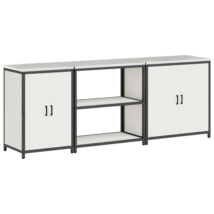 Set de Depozitare pentru Bucătărie 3 pcs Alb 210 x 50 x 92 cm - WALTI WALTI