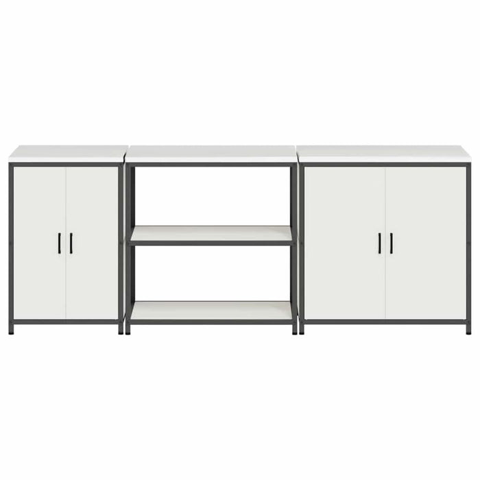 Set de Depozitare pentru Bucătărie 3 pcs Alb 210 x 50 x 92 cm - WALTI WALTI