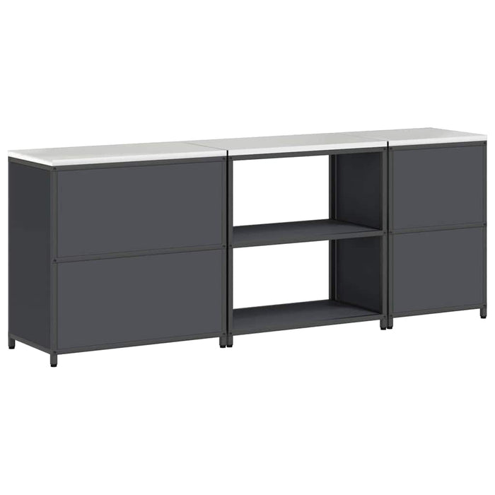 Set de Depozitare pentru Bucătărie cu raft Altele cu depozitare cu ușă 3 pcs Antracit - WALTI WALTI