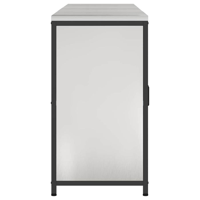 Set de Depozitare pentru Bucătărie cu raft Altele cu depozitare cu ușă 3 pcs Argintiu - WALTI WALTI
