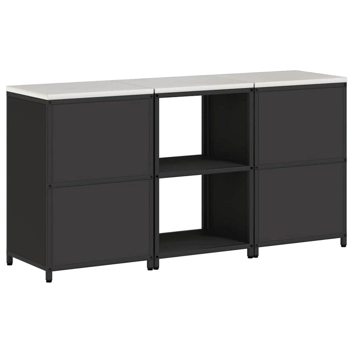 Set de depozitare pentru bucătărie HATTEM 3 buc. Negru WALTI
