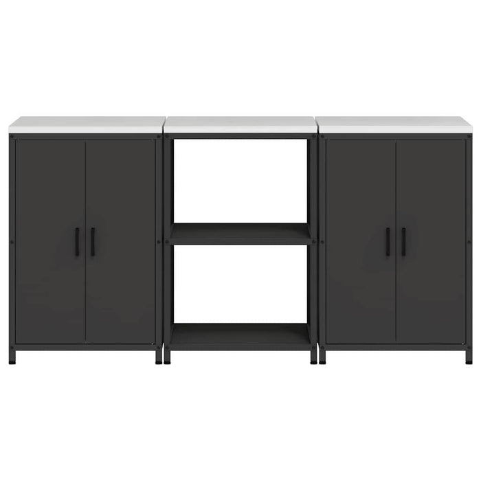 Set de depozitare pentru bucătărie HATTEM 3 buc. Negru WALTI