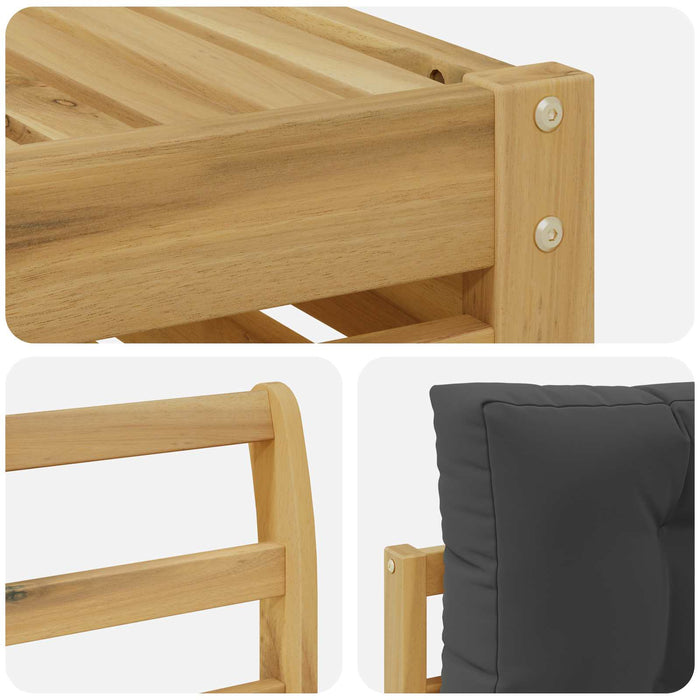 Set de canapele de exterior 5 pcs Alb și antracit WALTI