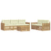 Set de canapele de exterior 6 pcs Alb și crem - WALTI WALTI
