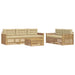 Set de canapele de exterior 6 pcs Alb și Bej - WALTI WALTI