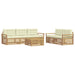 Set de canapele de exterior 6 pcs Alb și crem - WALTI WALTI