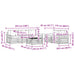 Set de canapele de exterior 6 pcs Alb și Bej - WALTI WALTI