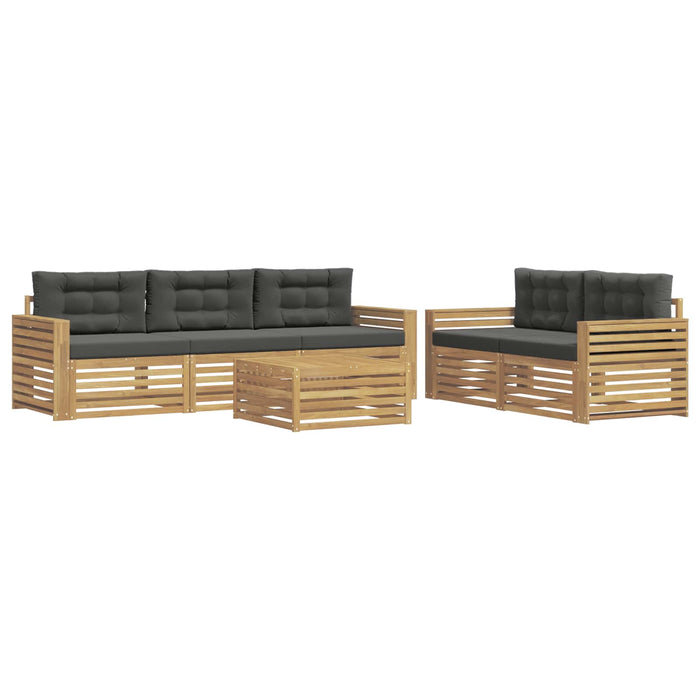 Set de canapele de exterior 6 pcs Alb și antracit - WALTI WALTI