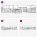 Set de canapele de exterior 6 pcs Alb și antracit - WALTI WALTI