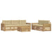 Set de canapele de exterior 6 pcs Alb și Bej - WALTI WALTI