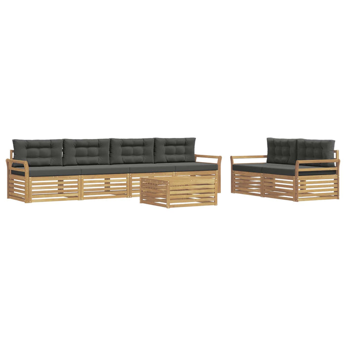 Set de canapele de exterior 7 pcs Alb și antracit - WALTI WALTI