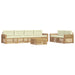 Set de canapele de exterior 7 pcs Alb și crem - WALTI WALTI