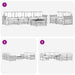Set de canapele de exterior 7 pcs Alb și crem - WALTI WALTI