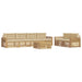 Set de canapele de exterior 7 pcs Alb și Bej - WALTI WALTI
