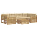 Set de canapele de exterior 7 pcs Alb și Bej - WALTI WALTI