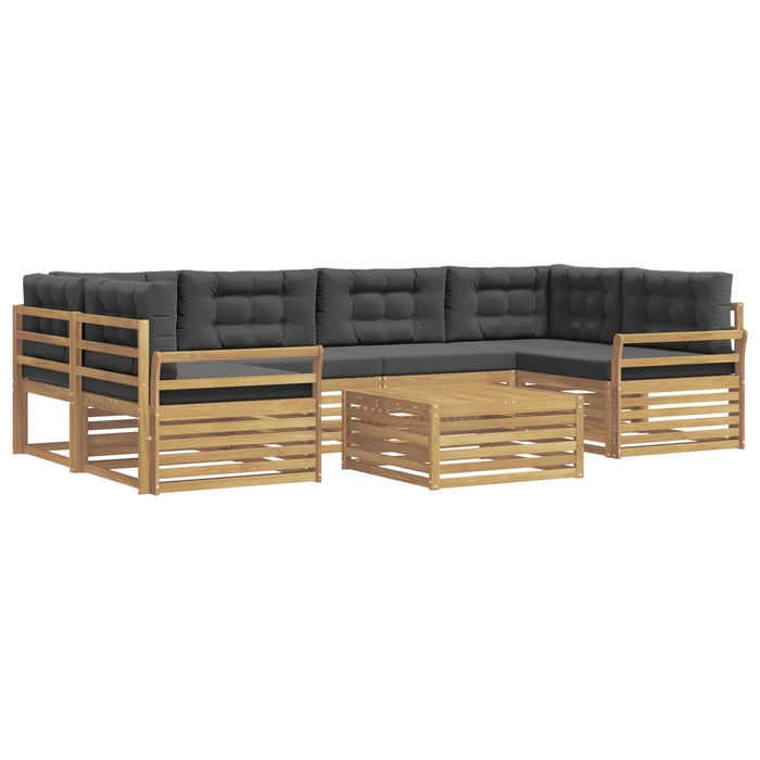 Set de canapele de exterior 7 pcs Alb și antracit - WALTI WALTI