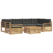 Set de canapele de exterior 7 pcs Alb și antracit - WALTI WALTI