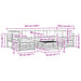 Set de canapele de exterior 7 pcs Alb și Bej - WALTI WALTI