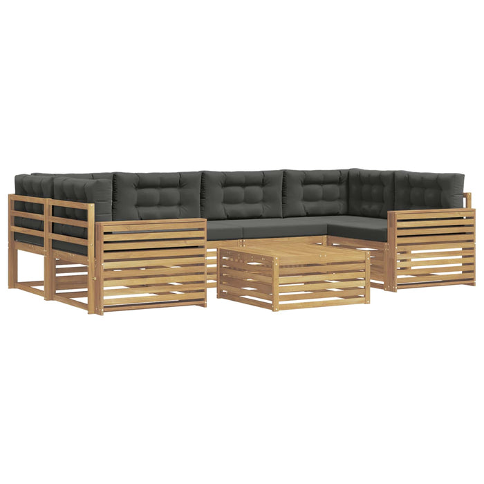 Set de canapele de exterior 7 pcs Alb și antracit - WALTI WALTI