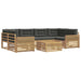 Set de canapele de exterior 7 pcs Alb și antracit - WALTI WALTI