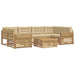 Set de canapele de exterior 7 pcs Alb și Bej - WALTI WALTI
