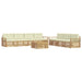 Set de canapele de exterior 8 pcs Alb și crem - WALTI WALTI
