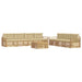 Set de canapele de exterior 8 pcs Alb și Bej - WALTI WALTI