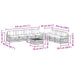 Set de canapele de exterior 8 pcs Alb și Bej - WALTI WALTI