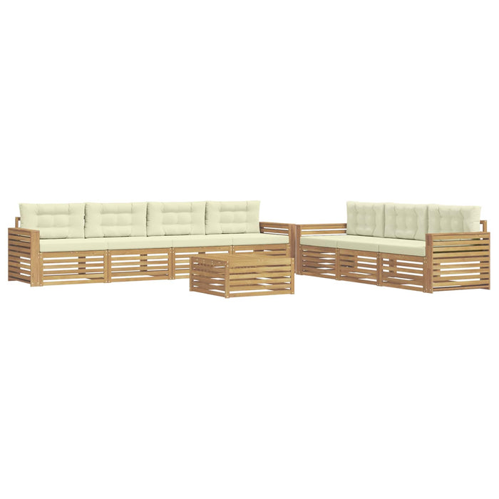 Set de canapele de exterior 8 pcs Alb și crem - WALTI WALTI